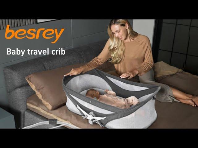 BR- BDC05 Baby Travel Crib Official Assembly & Fold Video