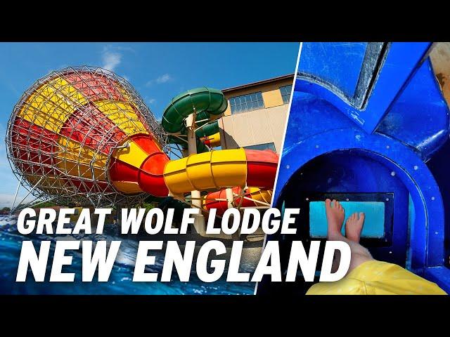 ALL WATER SLIDES at Great Wolf Lodge New England | GoPro POV