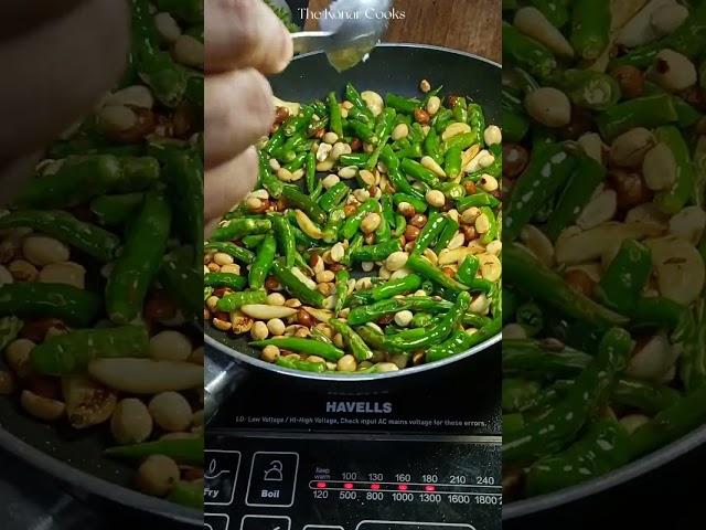 Maharashtrian Green Chilli Thecha Recipe #shorts #youtube #kolhapuri #thecha #chutney #marathi