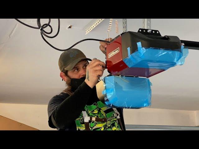Replacing a Burned Up Garage Door Opener with a Liftmaster Series Elite