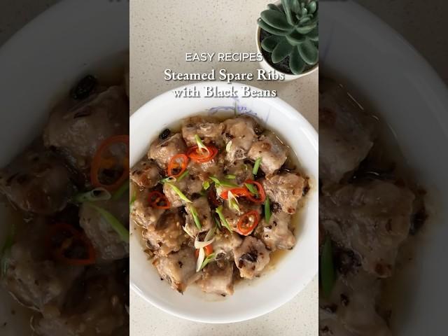 Steamed Spare Ribs with Black Beans, a classic dimsum dish 
