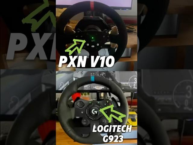 PXN-V10 Vs Logitech G923 Wheel Review #gamingshorts