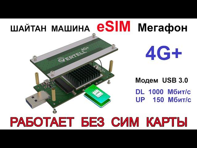 Мегафон Esim в модемах 4G+ , роутерах и ПК