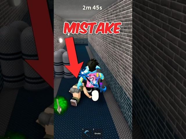 BIG MISTAKE in MM2 Roblox #roblox #mm2 #murdermystery2