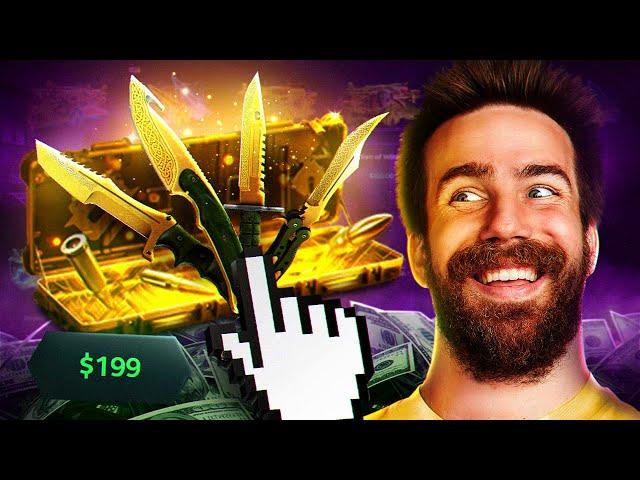 OPENING THE "KNIFE ONLY" CASE FOR YOU! (Skinclub)