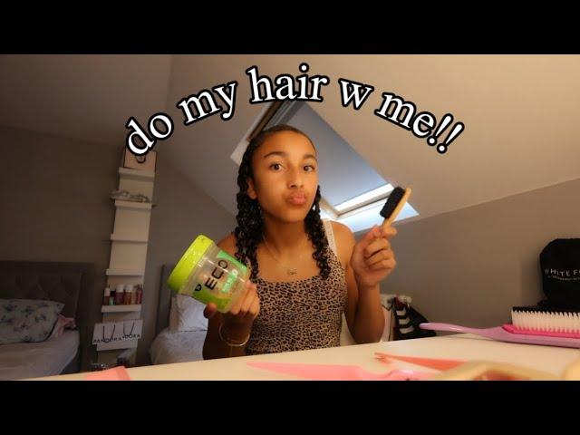 DO MY HAIR WITH ME!! hair tutorial