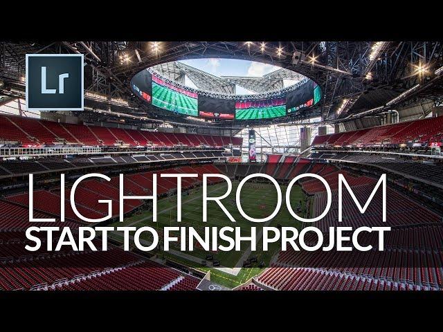 Lightroom: Start to Finish Processing: Atlanta Falcon's New Stadium Shot