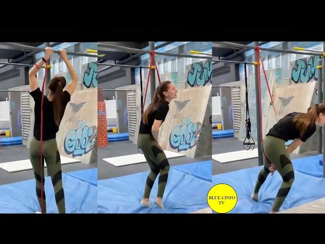 WORKOUT GIRL FAILS IN GYM | Resistance Band Workout Fail | Funny Gym Girl WORKOUT FAIL