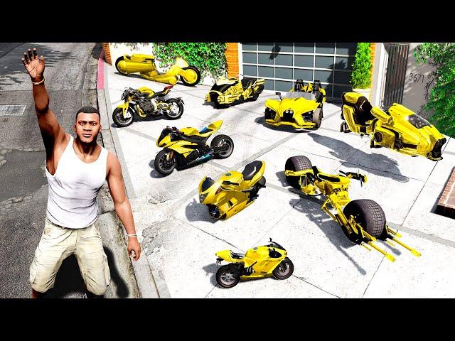 Collecting LUXURY GOLD SUPER BIKES in GTA 5!