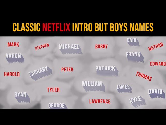 NETFLIX INTRO STYLE WITH BOYS NAME | FREE DOWNLOAD ON THE DESCRIPTION