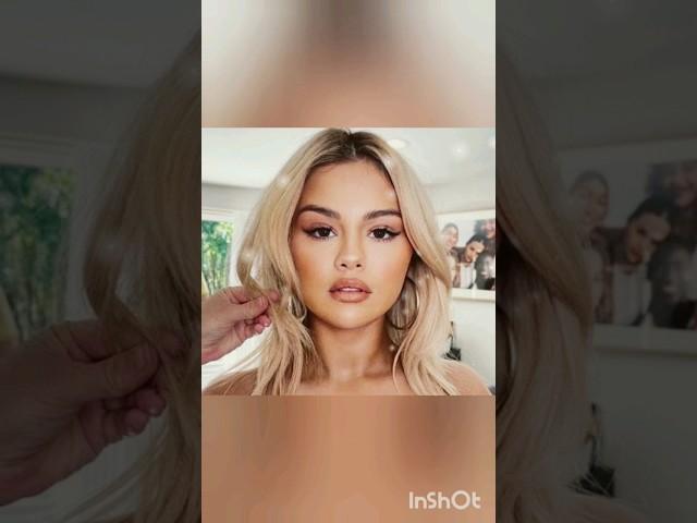 BlondeLena is a vibe!‍️ #selenagomez #blonde #beautiful #vibe #hairdye #makeup #hair #beauty