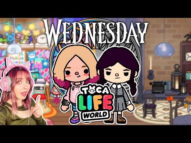 WEDNESDAY & ENID´s ZIMMER in TOCA BOCA BAUEN! Netflix Wednesday in Toca Life World