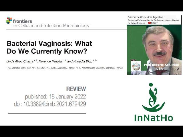 Innatho. Vaginosis bacteriana actualización 2022