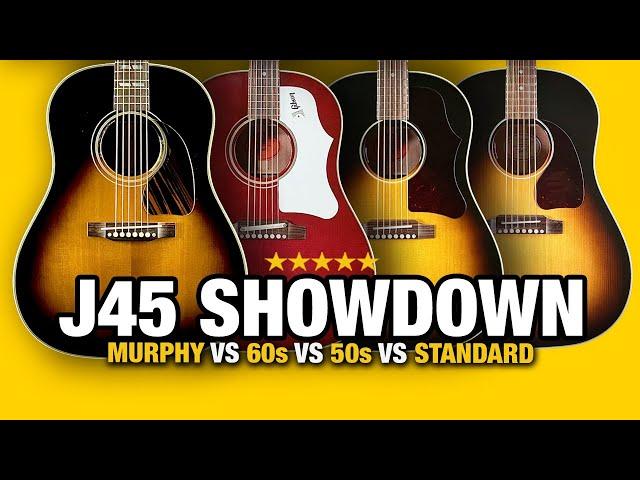 Gibson J-45 Showdown – Murphy Lab vs 60s vs 50s vs Standard