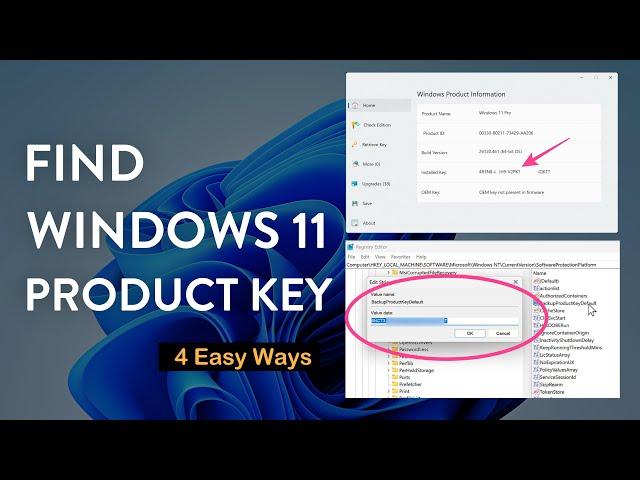 How to Retrieve Windows 11 Product Key - 4 Easy Ways to Find key