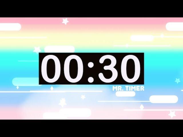 30 Second Timer with Music for Kids! Countdown Video HD!