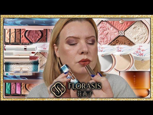 TESTING FLORASIS MAKEUP Full Review & Swatches *New Ode To Embroidery Collection* | Clare Walch