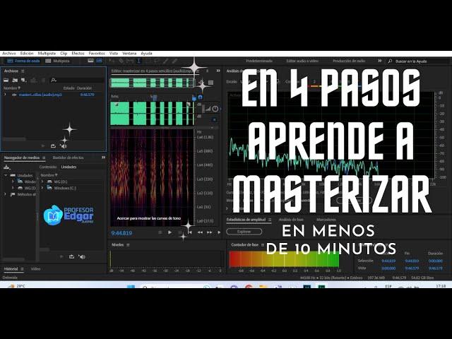 Aprende a masterizar tus producciones de manera fácil y sencilla con estos 4 pasos.