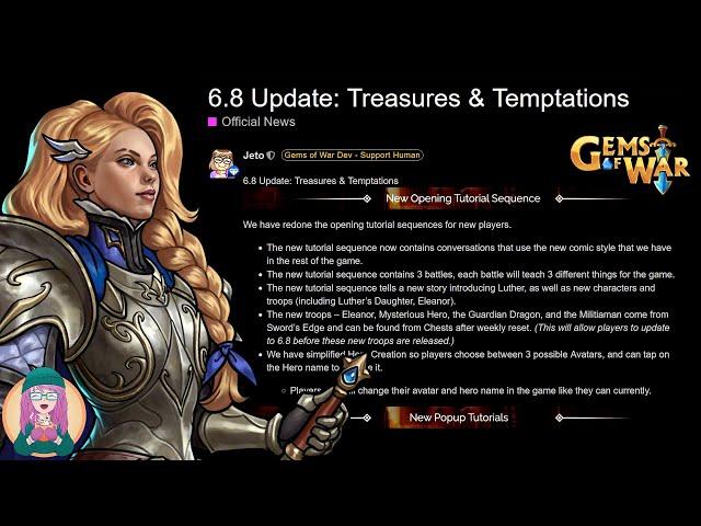 Gems of War - 6.8 Treasures & Temptations Update + the New Wandering Merchant