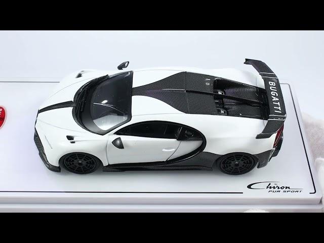 TSM 1:43 Bugatti Pur Sport White (TSM430594D) Diecast Car Model