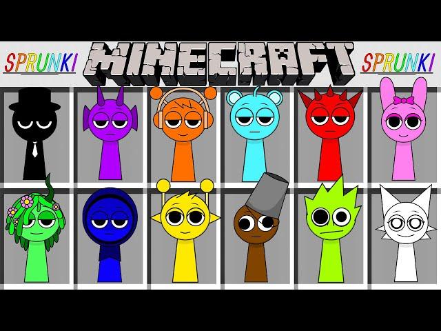 МОД НА ВСЕХ СПРУНКИ В МАЙНКРАФТ ! INCREDIBOX SPRUNKI ADDON MOD MINECRAFT BEDROCK