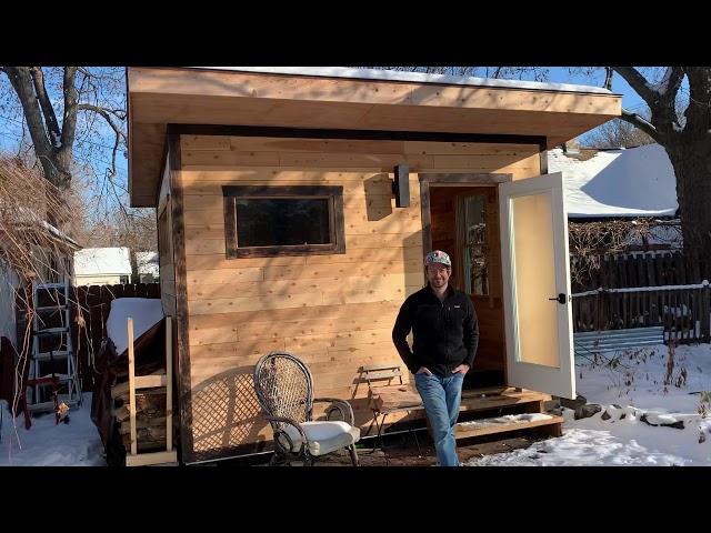 Pete’s Minneapolis backyard sauna