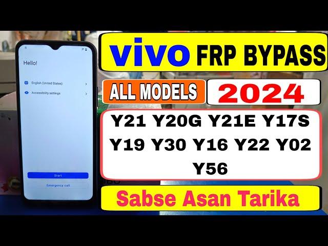 vivo mobile frp bypass 2024 || Android 12-13-14 working Trick|| selubhai