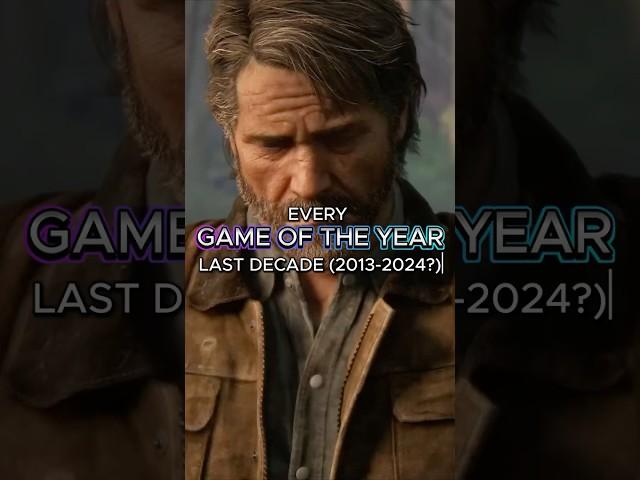 Every Game of the Year last decade : 2014-2024 #shorts  #godofwar #thelastofus  #eldenring