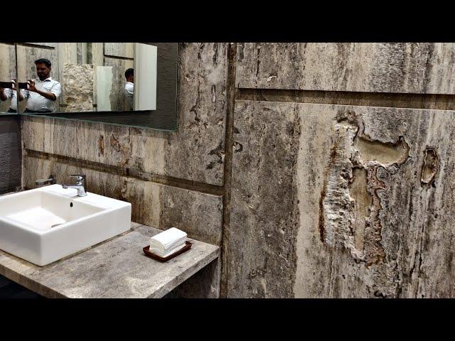 Bathroom Flooring wall countertop design / Washroom design