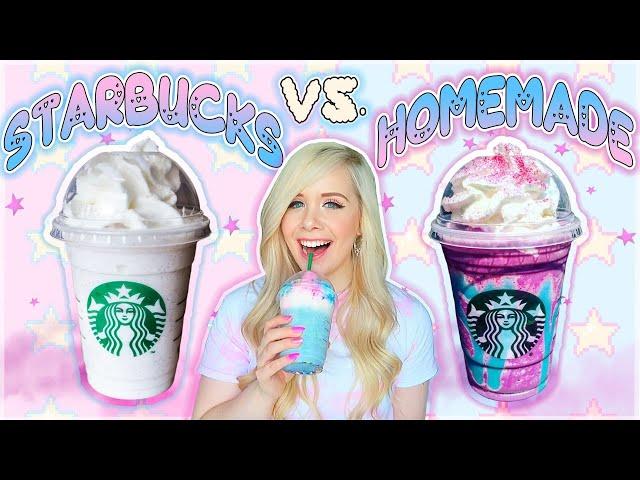 REAL vs. HOMEMADE STARBUCKS DRINKS **shocking**