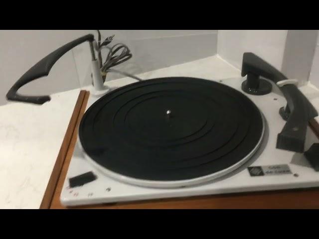 Telefunken 566 De Luxe vintage turntable demo