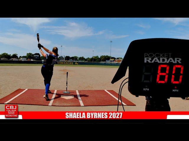 Softball Skills Video SHAELA BYRNES 2027 Shortstop/Power Hitter