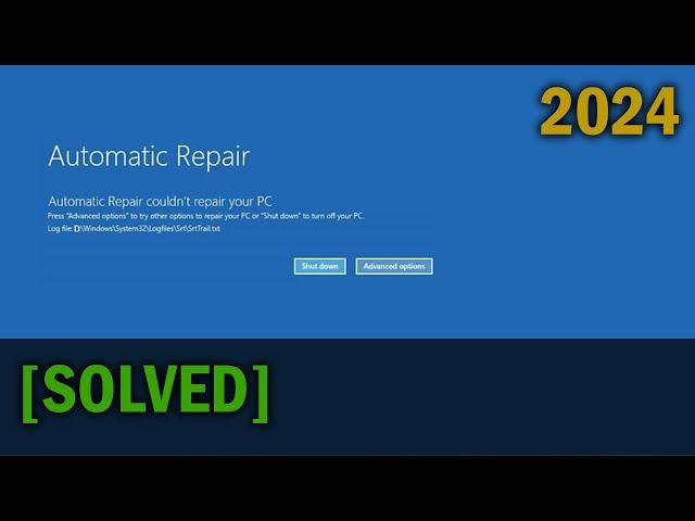 How to Fix Automatic Repair Loop in Windows 11/10, Startup Repair, Blue Screen, Infinite Boot [2024]