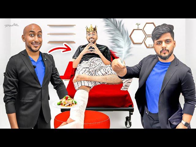 ساعدنا كمستكا يعيش يومه برجل مكسورة ‍