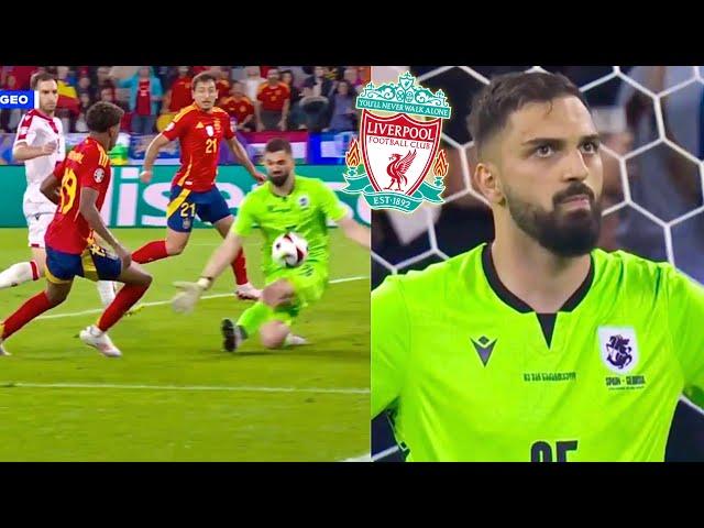 Giorgi Mamardashvili vs Spain | EURO 2024 | LIVERPOOL TARGET 