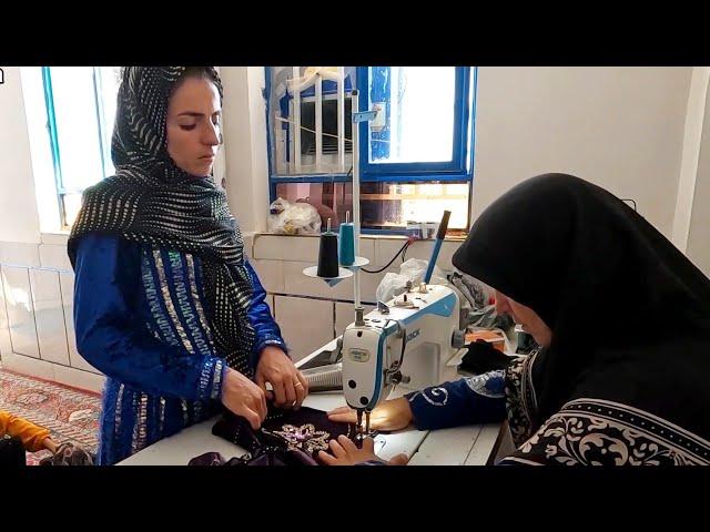 Nomadic Life: Sewing Traditional Lori Clothes in Rural Iran ️