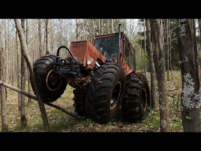 Turbo-tractor with the wheels from missile truck! Going like Sherp!