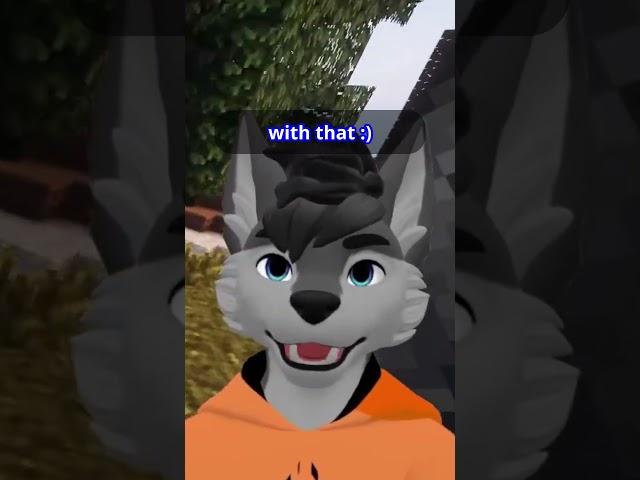 I'm your NEW DAD  #furry #vtuber #minecraft #wolf