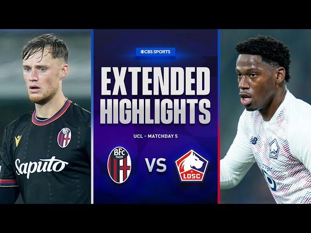 Bologna vs. Lille: Extended Highlights | UCL League Phase MD 5 | CBS Sports Golazo