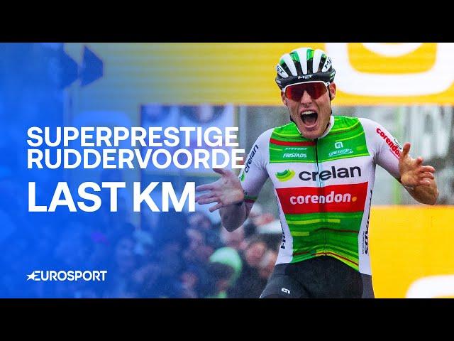 Superprestige Ruddervoorde Men's Race Finish: Joran Wyseure takes massive breakthrough victory ‍