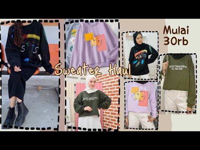 SHOPEE HAUL SWEATER OVERSIZE 30RB-an