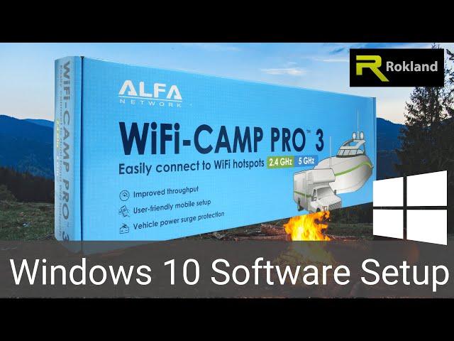 ALFA WiFi Camp Pro 3 & Mini Windows 10 Software Setup Guide walkthrough