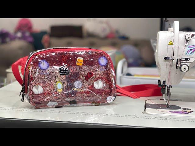 Cutting the Clear Louie Waist Pack by Uh Oh Creations