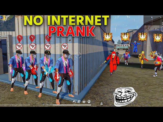 NO INTERNET PRANK | FREE FIRE FUNNY GAMEPLAY | NADIYA FF