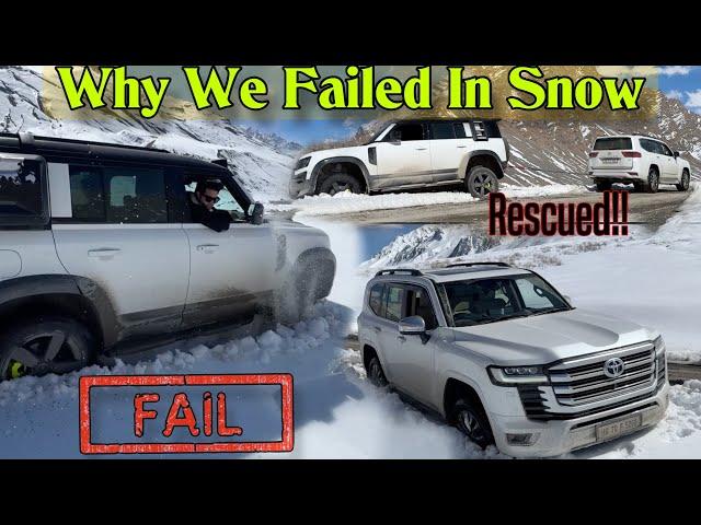 Why Our 4x4 SUVs Failed In This Snow ️| ExploreTheUnseen2.0