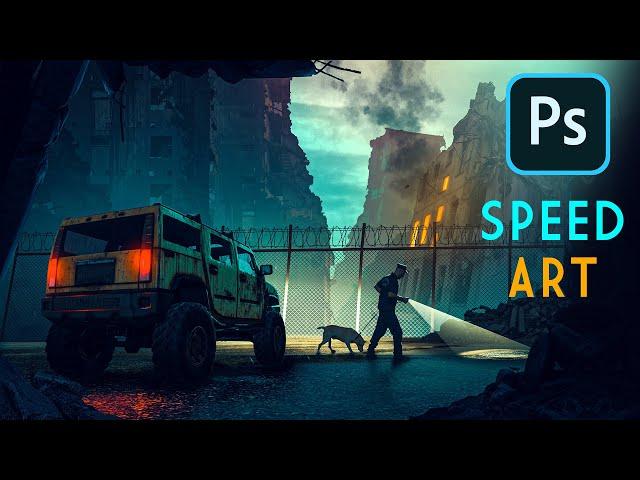 Cinematic Photo Manipulation Photoshop Speed Art Tutorial