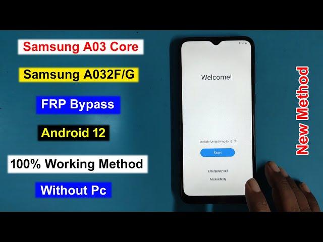 Samsung A03 Core Frp Bypass Android 12 | Samsung A032F frp/Google Account Remove Without Pc