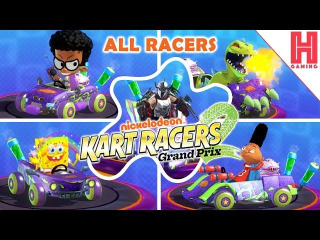 All Racers and Tracks - Nickelodeon Kart Racers 2: Grand Prix