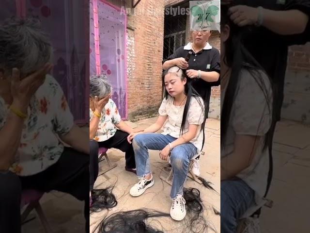 lady headshave in serial