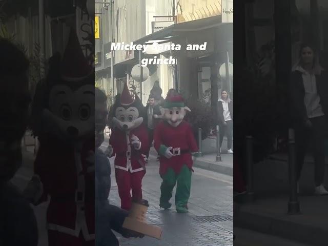 Mickey Santa and grinch #everyone #viralvideo #viralshorts #fyp #highlights #christmas